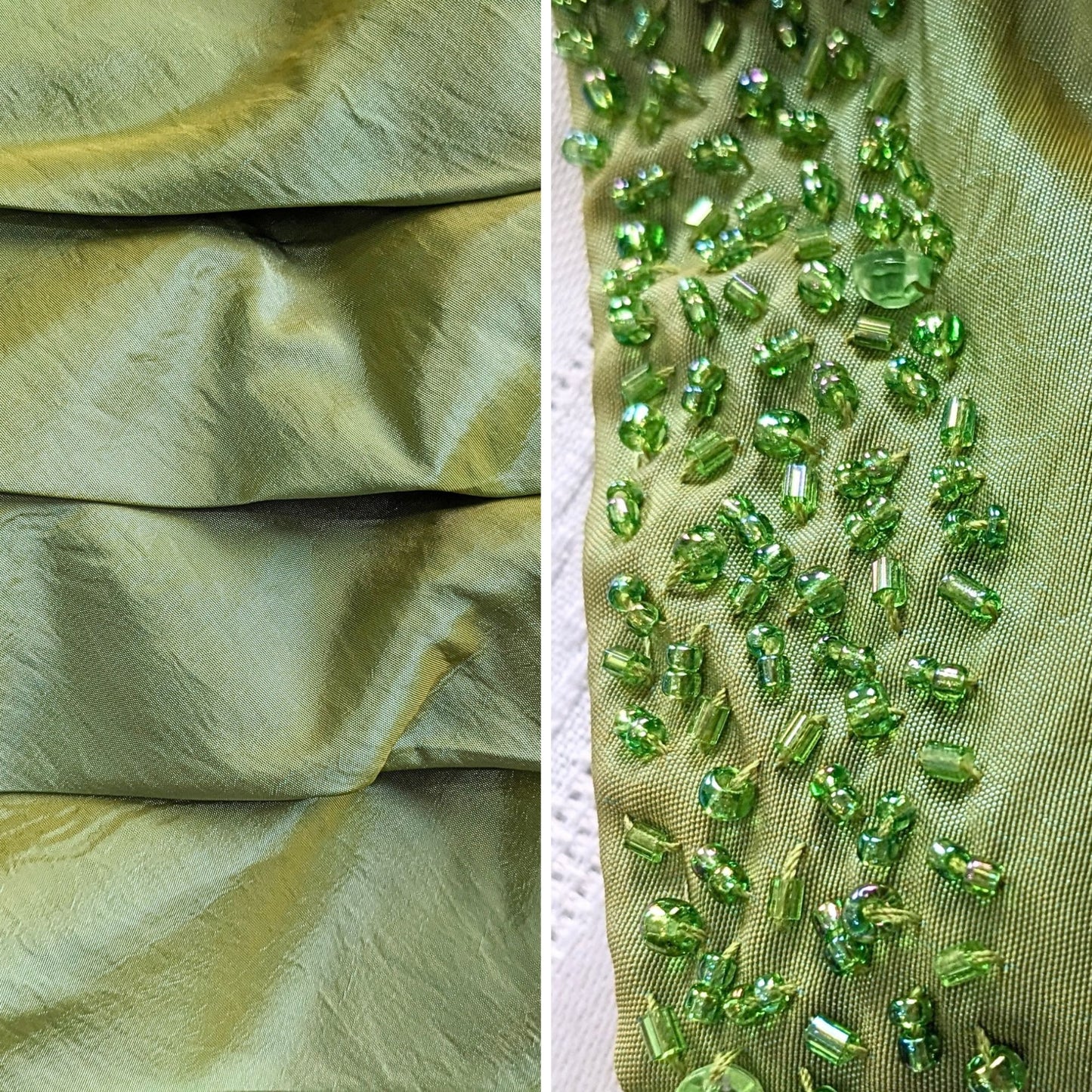 Vtg Y2K MARSONI Avocado Party Dress Jacket Set - The Nanny/Romy & Michele Sz 10