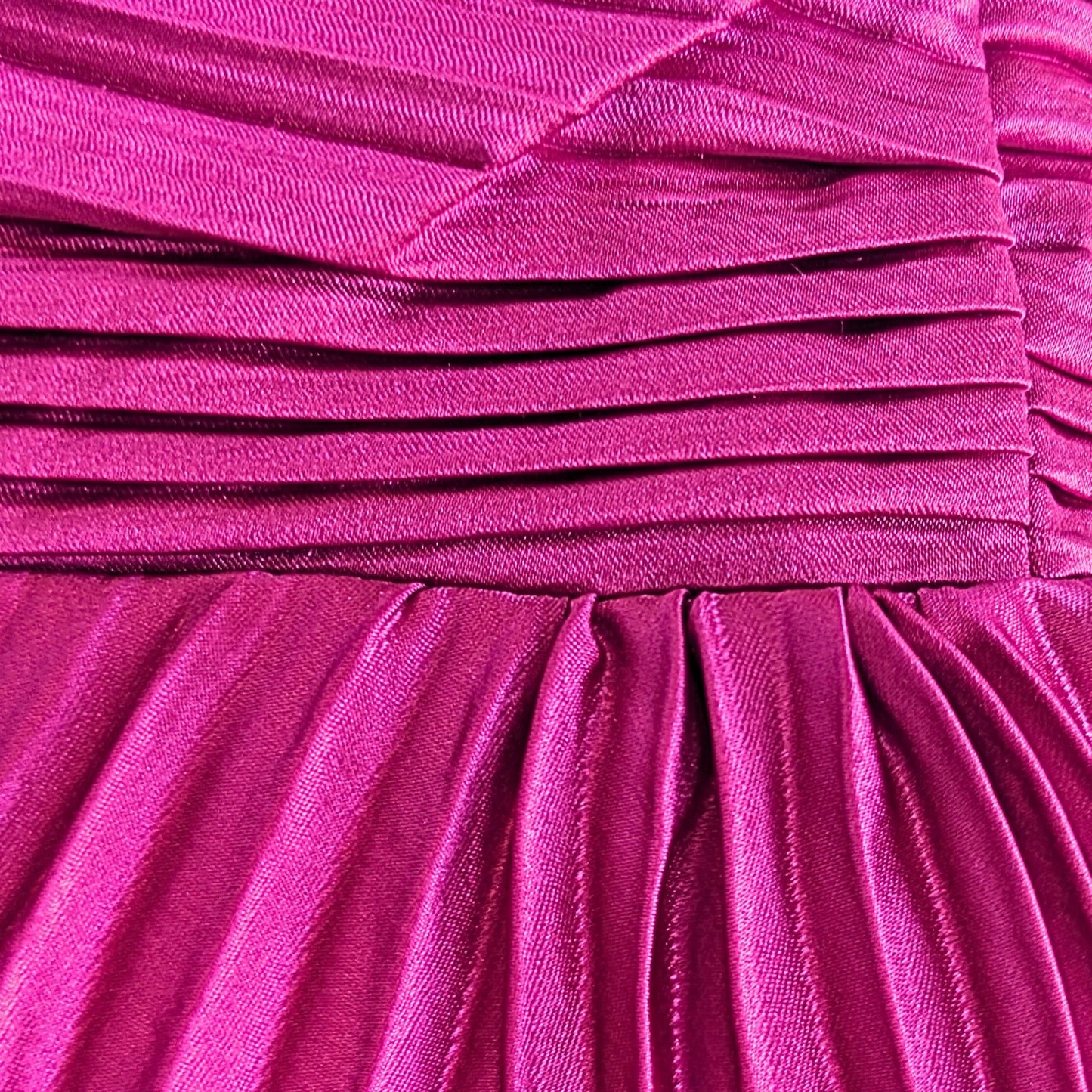 MISSACC ALC Delfina Lookalike Fuschia Asymmetrical Pleated Dress Size 8