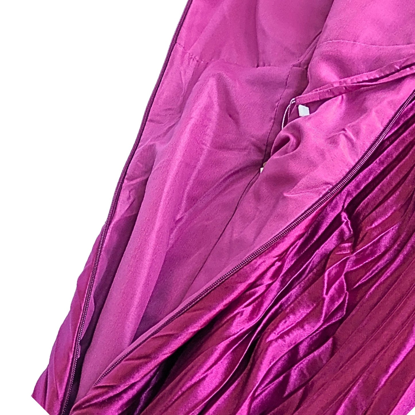 MISSACC ALC Delfina Lookalike Fuschia Asymmetrical Pleated Dress Size 8
