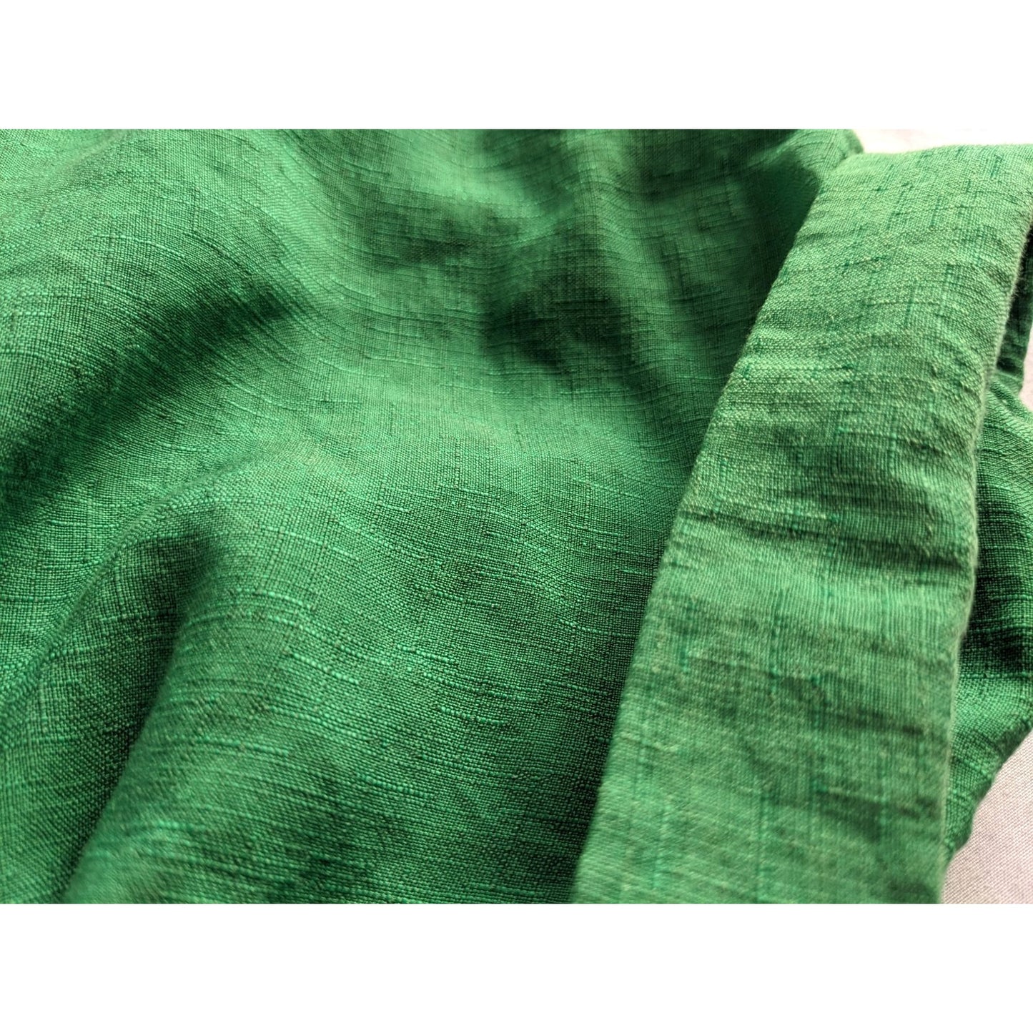 KD. BEAUTIFUL Shamrock Green Linen Blend Belt Tunic Dolman St. Patrick's Sz 3XL