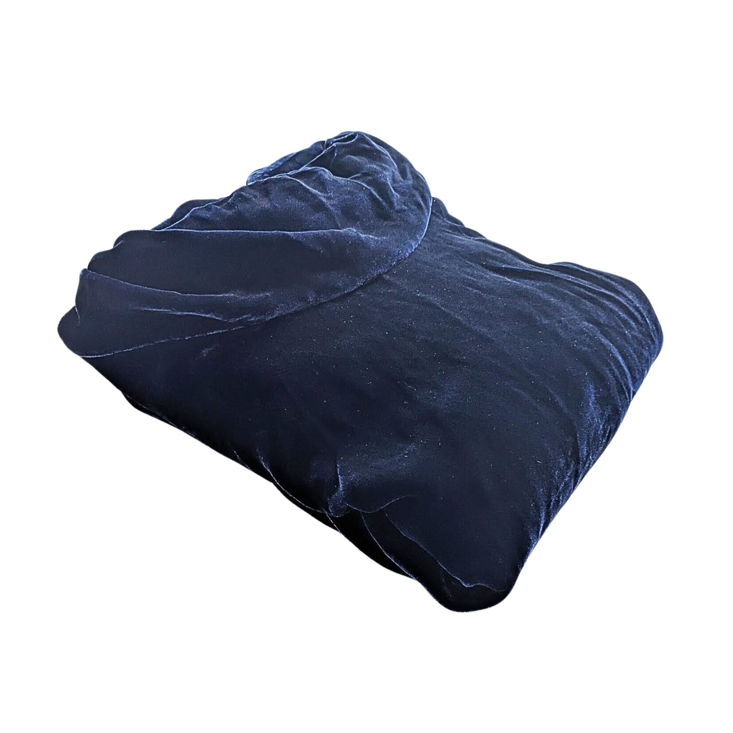 NWT Italian GIUNTINI Blue Velvet SIlk Blend Cowl Neck Belted Mini Dress Size 10