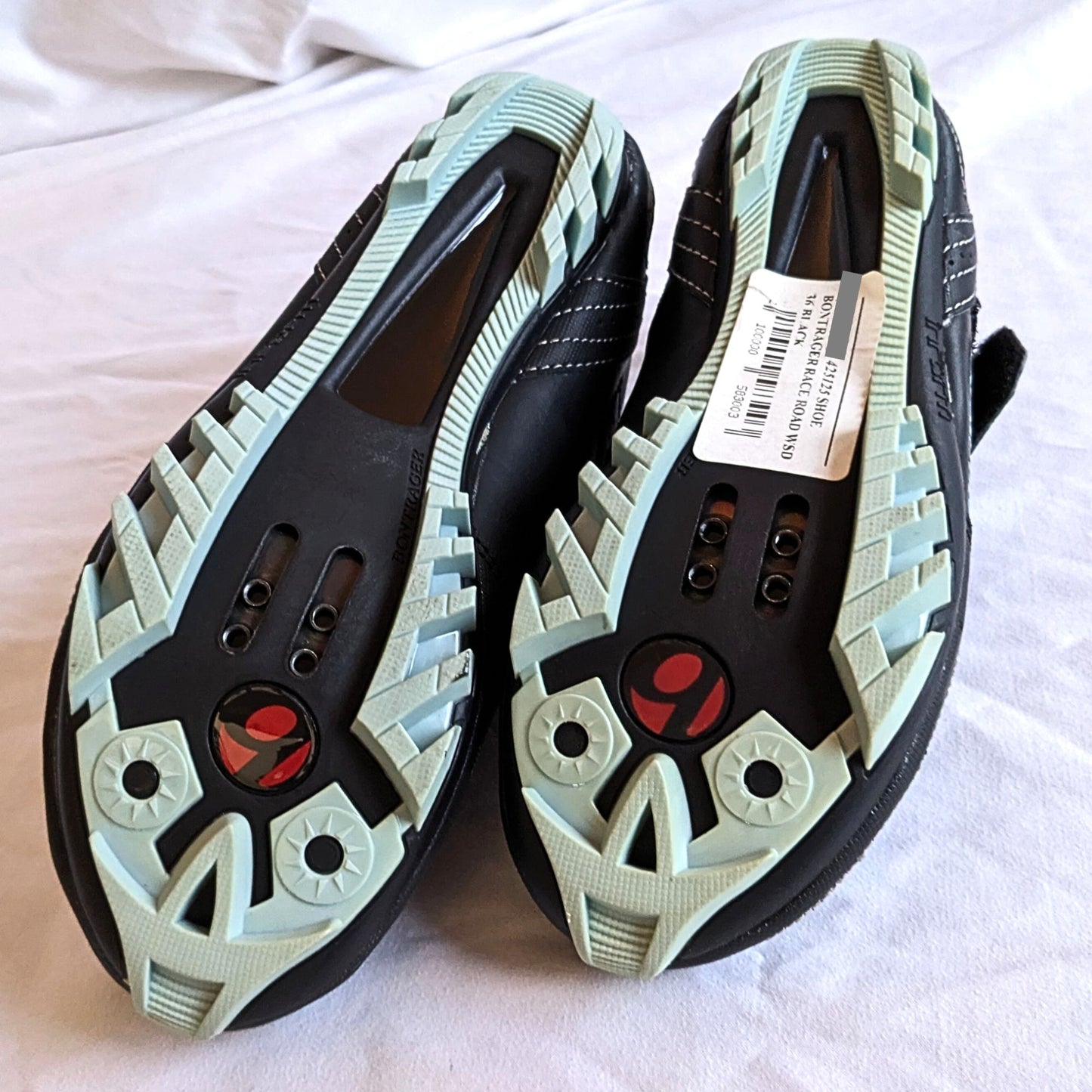 NWT BONTRAGER 'Race Mountain' Bike Cycling Shoes Black & Mint Green Size 5
