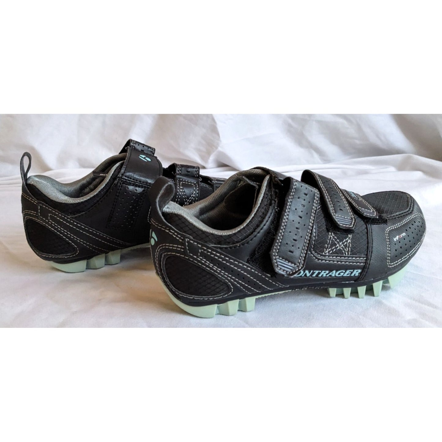 NWT BONTRAGER 'Race Mountain' Bike Cycling Shoes Black & Mint Green Size 5