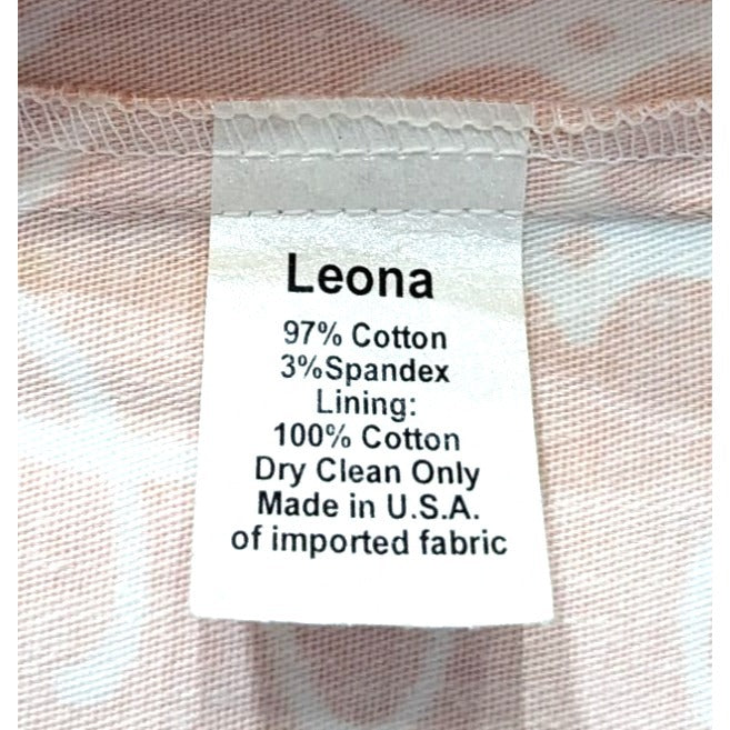 LEONA by Lauren Leonard Unique Coral HighWaisted Sailor Shorts 97% Cotton Size 2