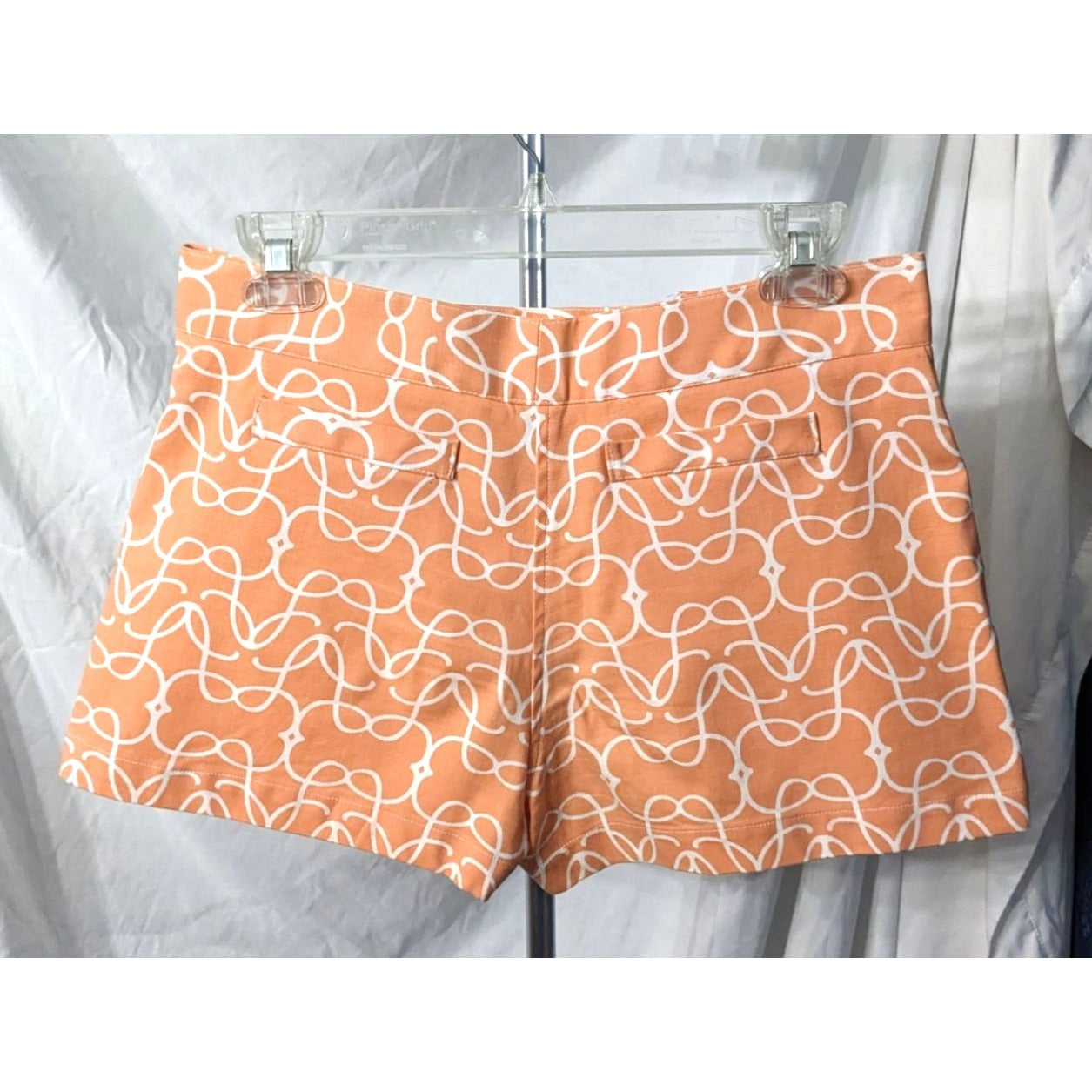 LEONA by Lauren Leonard Unique Coral HighWaisted Sailor Shorts 97% Cotton Size 2