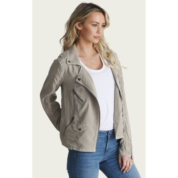 Anthropologie Rust Suede Jacket Cupro Vegan Moto