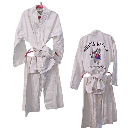 CENTURY Kids 3-Piece Karate Uniform w/ Jacket, Pants, & Belt Costume Size 0/XS