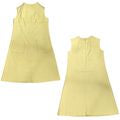 NWT Vintage 60s ROBBIE RIVERS Lemon Yellow Empire Waist Mod Mini Dress Sz 9_S/M