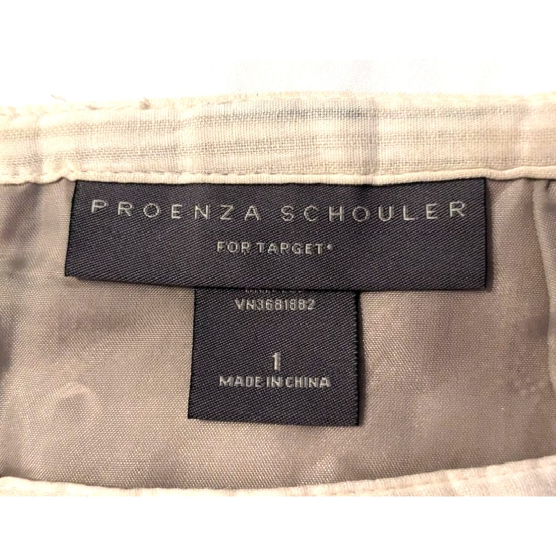 Y2K PROENZA SCHOULER for Target Preppy Tan Linen Blend Pencil Skirt Size 1