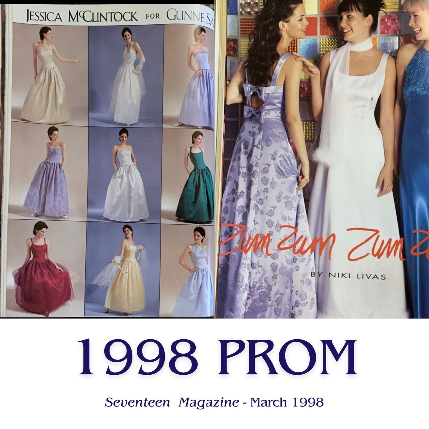 Vtg 1996/97 JESSICA MCCLINTOCK GUNNE SAX Icy Periwinkle Strapless Prom Dress Sz5