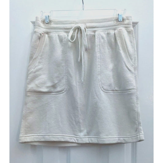 UNIQLO x INES DE LA FRESSANGE Ivory Jogger Mini Sweat Skirt Tennis Preppy Size S