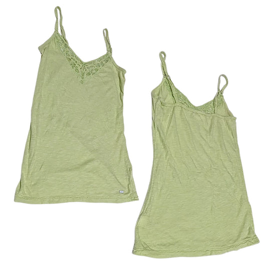 Vintage Y2K AEROPOSTALE Lime Green Lingerie Tank Size XS