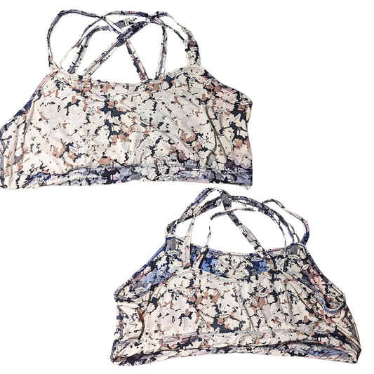 JUNO ACTIVE Junowear Hush Bralette Cream Tan Purple Size 3X