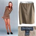 Vintage 90s RALPH LAUREN COLLECTION Ally McBeal-like Wool MicroMini Skirt Size 6