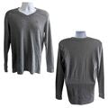 Vintage Y2K ENYCE Gray Cotton Blend Long Sleeve Waffle Weave Thermal Shirt Sz S