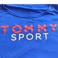 TOMMY HILFIGER SPORT Blue Graphic Streetwear Long Sleeve Tee Size 3X