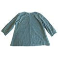 MOMO New York Boho Casual Soft Green Pintuck 3/4 Sleeve Top OS (S)