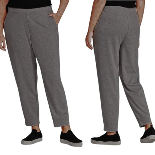 NWT PROLOGUE Hematite Gray Mid-Rise Stretch Pull-On Jogger Pants Size XXL