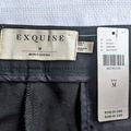 NWT Anthropologie EXQUISE Black *Lined* High Rise Sleek Flare Trouser Pants Sz M