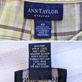 Vintage Late 90s ANN TAYLOR Green Candy Brigadoon Plaid Pedal Pusher Capri Sz 4P