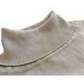 Vintage Y2K CUMRAN Silk Cotton Rachel Green-like Light Tan Knit Turtleneck Sz M