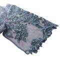 OLEG CASSINI Steel Blue Chiffon Lace Empire Mother of Bride Gown WBM2813 Sz 20W