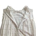 Ethereal LISA MARIE FERNANDEZ Ivory MacPherson Plaid Boho Smock MidiDress Sz S/M