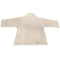 Vintage Y2K COLDWATER CREEK Bone White Cotton Blend Rib Knit Cardigan Size L