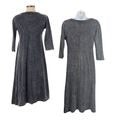 MARK AND ESTEL Super Soft Gossamer Witchy Rock Gray Hi-Lo T-shirt Dress Sz XS/M