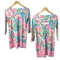 LILLY PULITZER Hollee Lilly of the Jungle Dress 100% Pima Cotton Sheath Size XS