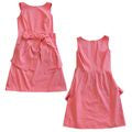 2013/15 PAULE KA Pink Coquette Cotton Sleeveless Tie Sheath Mini Dress Size 36/4