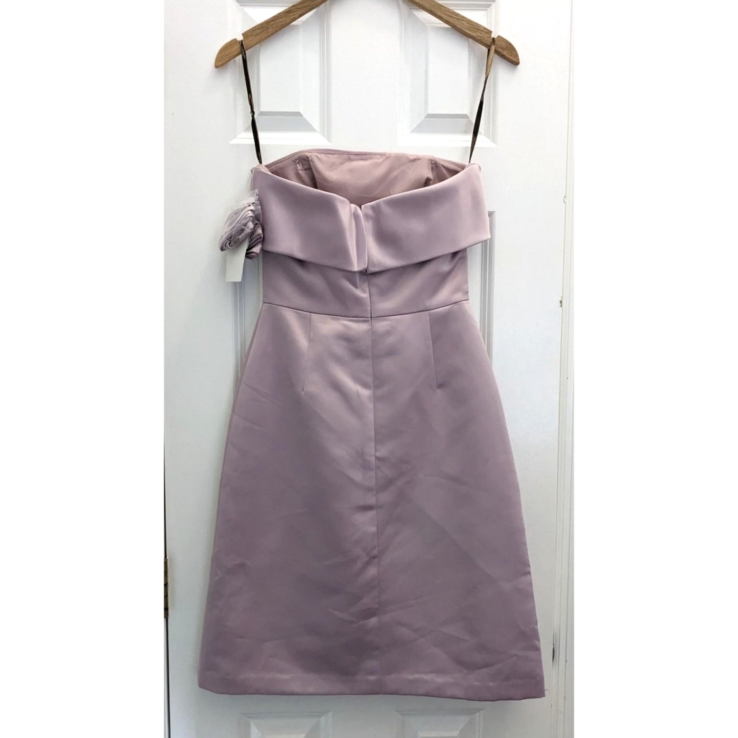 NWT Lela Rose Lavender Strapless Mini Dress LR134 Prom Bridesmaid Size 2