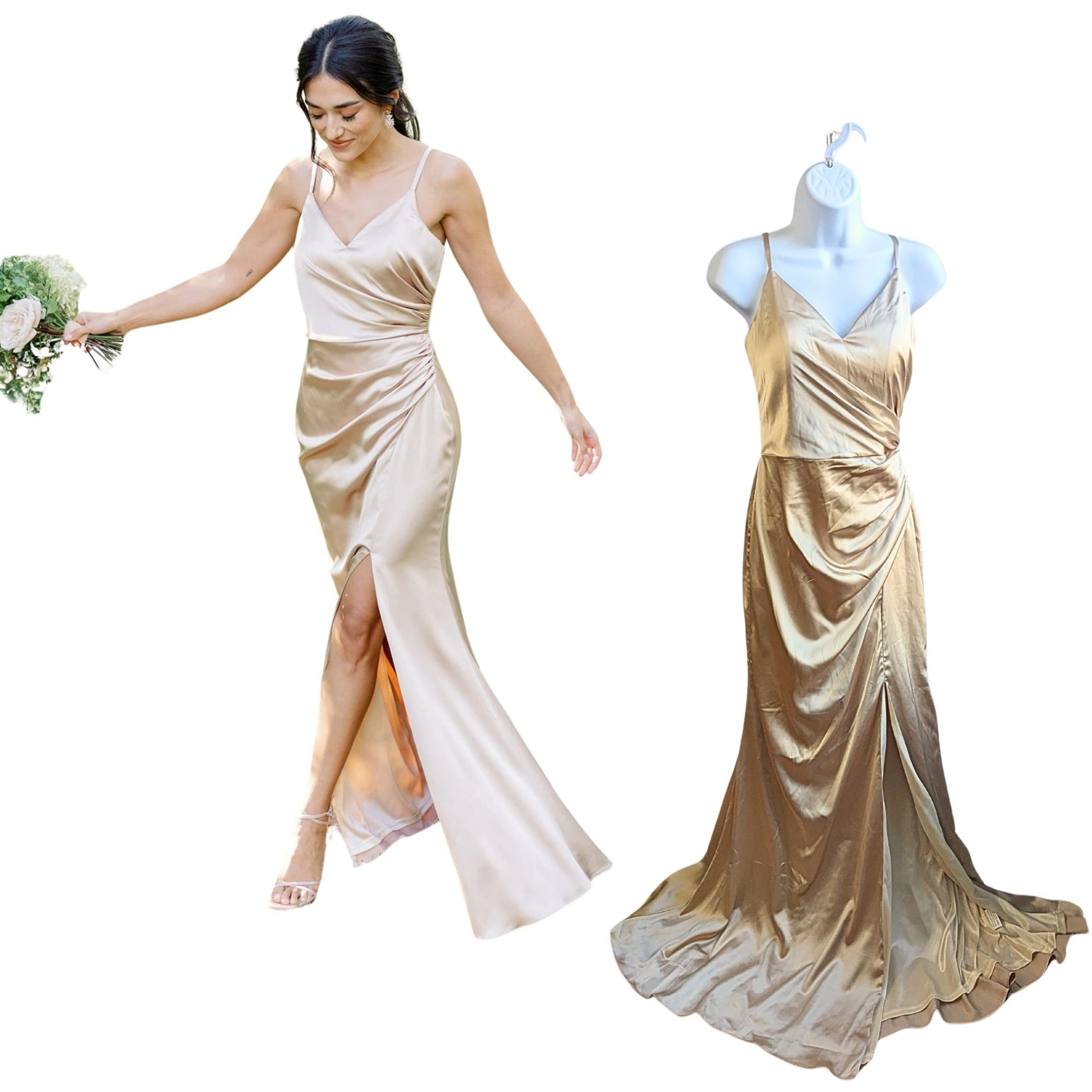 rory satin dress revelry Rory Satin Dress