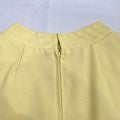 NWT Vintage 60s ROBBIE RIVERS Lemon Yellow Empire Waist Mod Mini Dress Sz 9_S/M