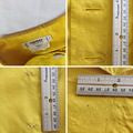 Vtg 1986 YVES SAINT LAURENT RIVE GAUCHE Yellow Silk Stone Button Jacket Sz 42/6