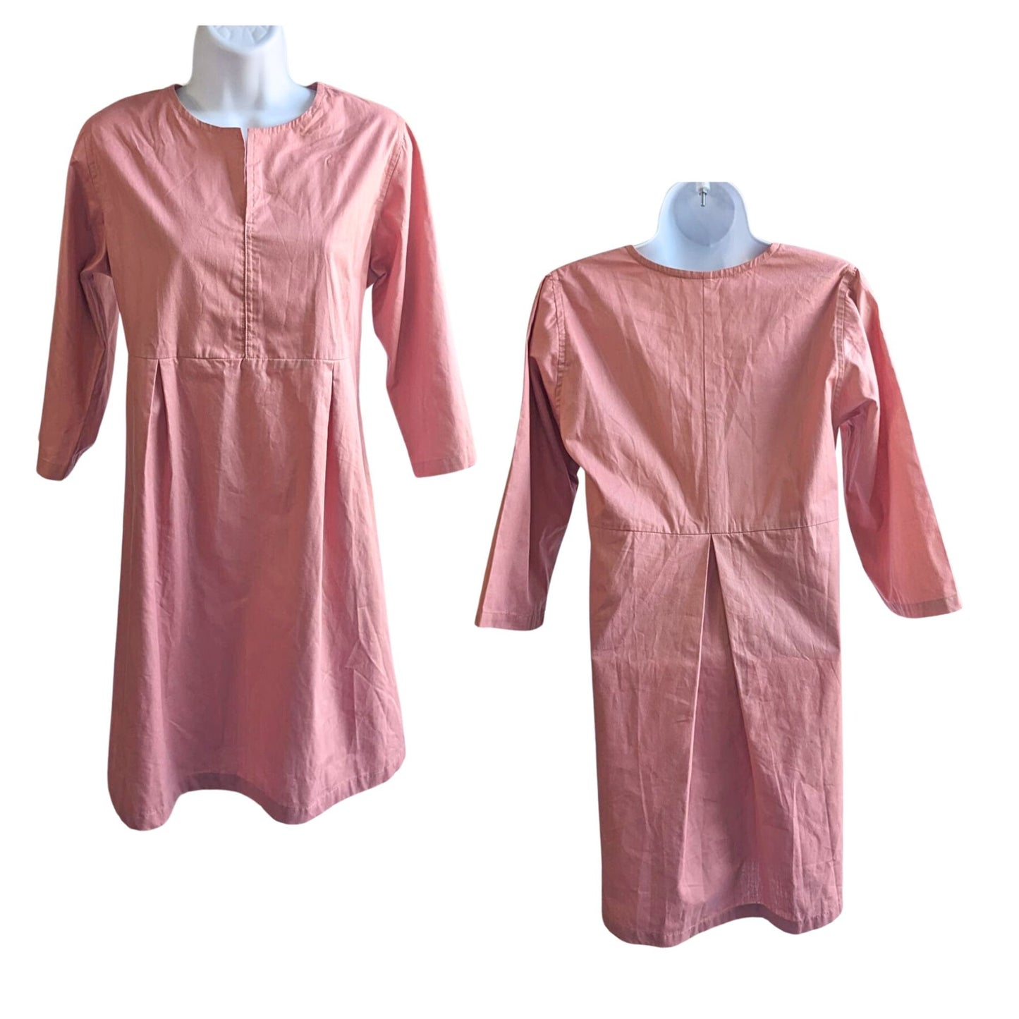 ZAPAPA HANDMADE Soft Rose 100% Deadstock Cotton Slow Fashion Tunic Size L