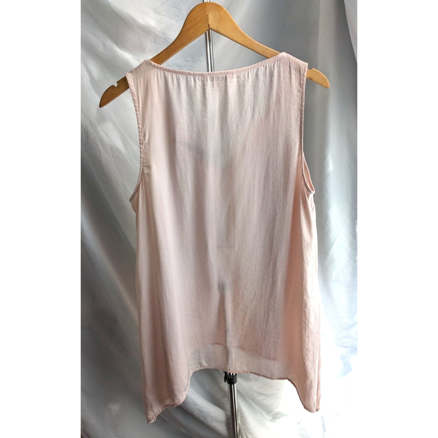 JUICY COUTURE Baby Pink Diamante Tank Tunic Sleeveless Rhinestones Size L