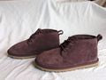 Rare NWT UGG Sample Shoe - Purple Neumel Suede Port Ankle Boots Women's Size 7