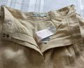 NWOT Anthropologie MON REN Coast Linen Peach High Rise Shorts Cutout Sides Sz S