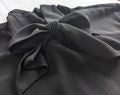 Classic REISS Yolanda Black Blouson Tie Bow Neck Mini Shift Dress Size 12