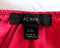 J.CREW Re-imagined Hot Pink Tie-Sleeve Button-Front Cotton Poplin Dress Size XXL