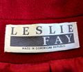 Vtg 80s Princess Diana Dupe LESLIE FAY Red Long Flared Swing Overcoat Size XXL/20