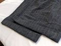 LANE BRYANT Lena Wide Leg Tailored Stretch Gray Pinstripe Trousers Size 28 Long