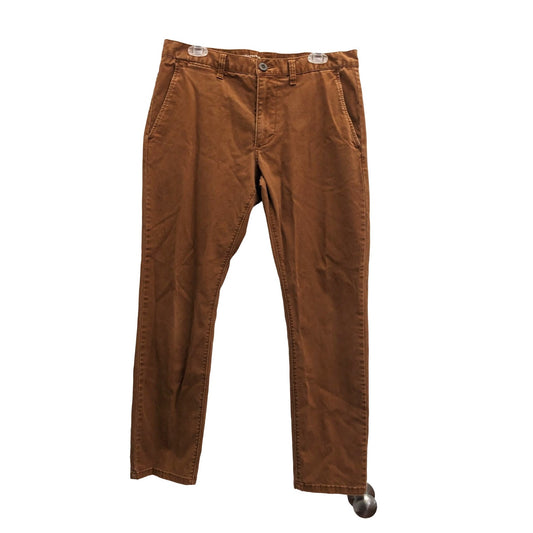 PEYTON & PARKER Rust Orange Slim Chinos - Twee Hipster Wes Anderson Size 34x30