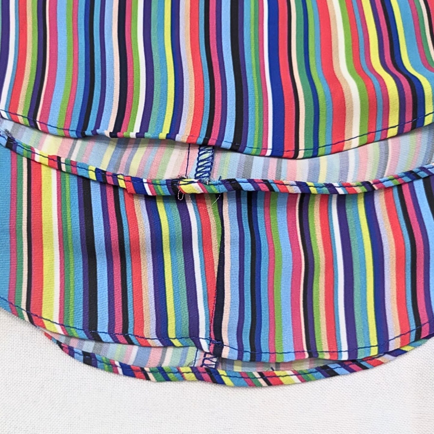 Revolve AMANDA UPRICHARD Rainbow Striped Gold Button Aiden Cami Size SP