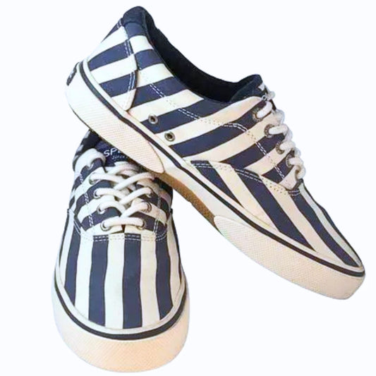 SPERRY TOP-SIDER Halyard Vintage Stripe Sneaker STS19225 Size 7.5 M