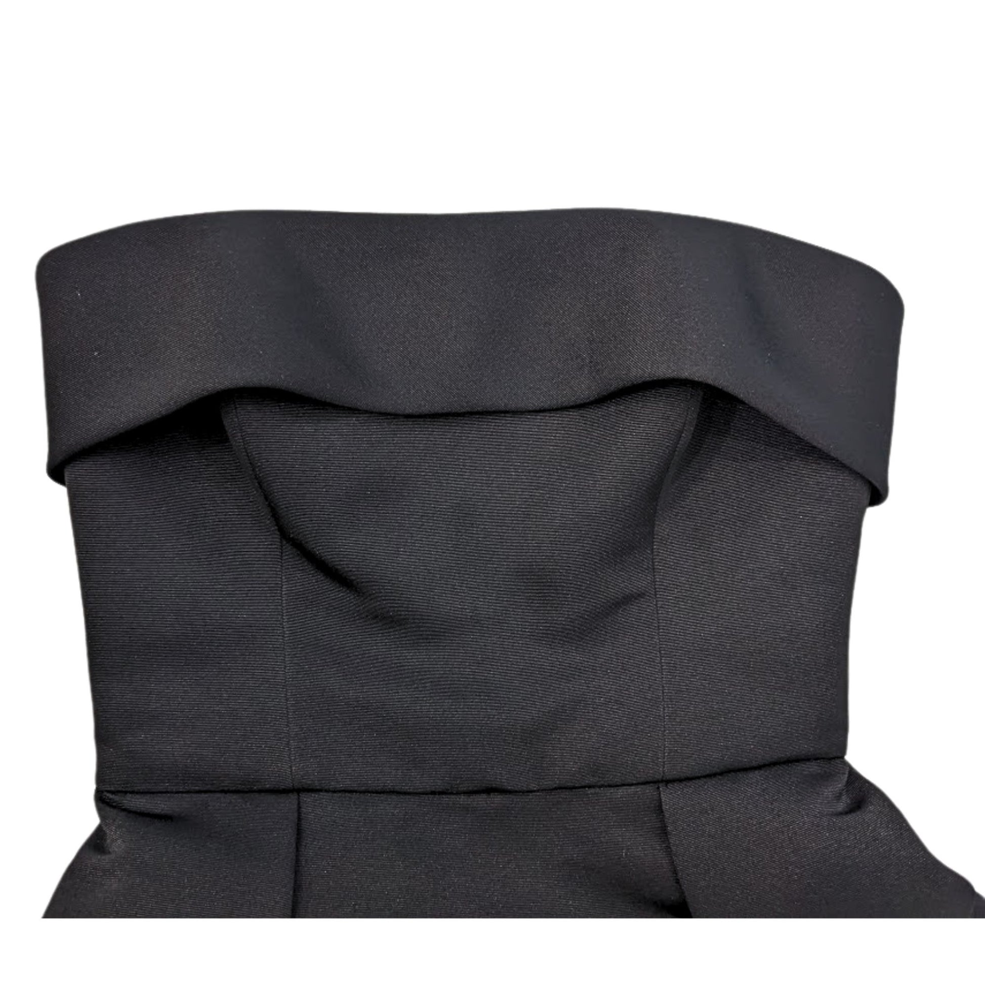 amsale foldover strapless midi dress Amsale